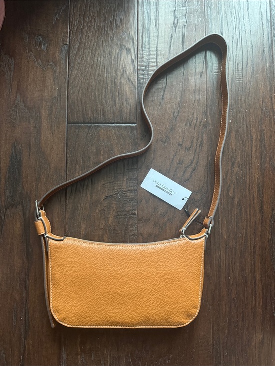 Vera Bradley Handbags - Vera Bradley Pebbled Crossbody Bag in Vegan Leather in Roasted Pecan